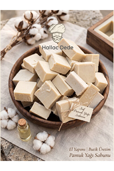 Hallac Dede Natural Cotton Oil Soap 3 kg - Skin-Friendly, Sls-Free Moisturizi...