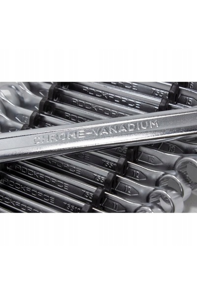 ROCKFORCE Set de chei fixe și inelare 6-32mm Cr-V 25 piese