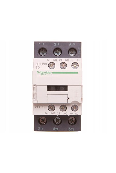 Schneider Electric Contactor de putere 38A 3P 24V CC 1Z 1R LC1D38BD