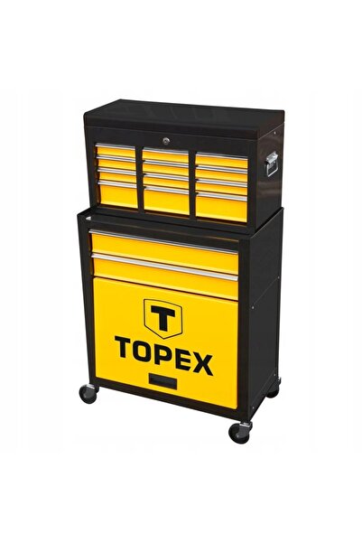 topex Dulap de scule, 2 sertare, raft mare, compartiment lateral