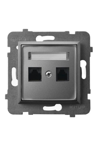 OSPEL Priză de calculator RJ45 5e Single ARIA GPK-1U/K/m/33 Negru
