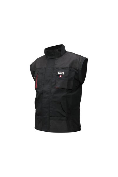 yato Hanorac de lucru pentru bărbați DUERO M negru roșu, 8 buzunare, ventilat
