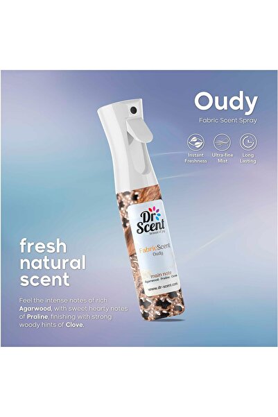 Dr Scent Breeze of Joy Dr Scent Fabric Spray Oudy - With Notes of Rich Agarwood, Sweet Praline and Strong Clove (300ml)