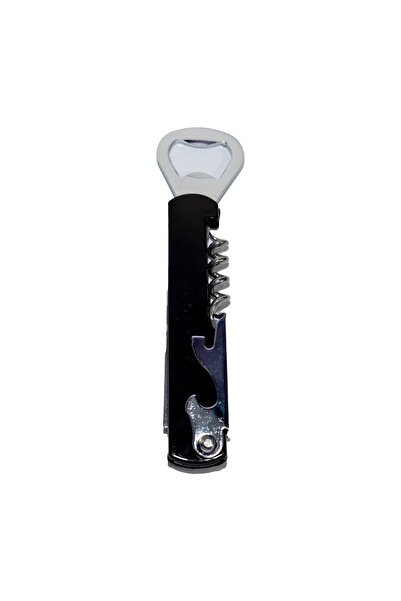 inox 3-in-1 Opener: Corkscrew, Bottle Opener and Cutter – Elegant and Practical