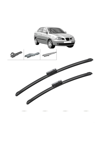 Bosch Комплект от 2 чистачки за SEAT CORDOBA (6L2) 2002-2009, за предно стъкл...
