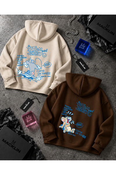 macklin Dragă - Combinație de cuplu prietenos, cu imprimeu pe spate, design s...