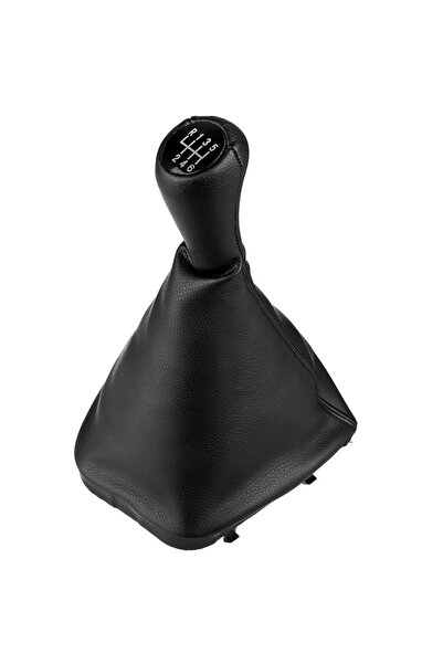 DELUXETUNING Nuca schimbator cu manson imitatie piele neagra compatibil BMW s...