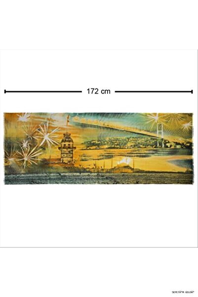 ZERO LAND Spt-Gld Maiden's Tower Scarf (140336) Shawl Yellow