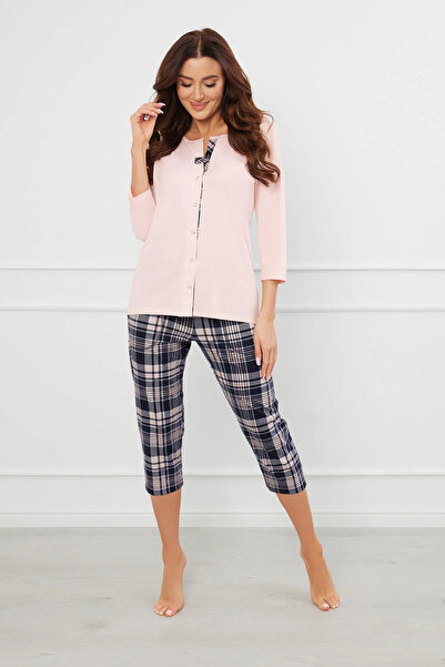 Other Pijama de damă Dona, cu mâneci 3/4 și pantaloni 3/4, mărimea L.