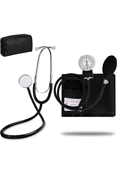 Healifty Aparat Manual de Măsurare a Tensiunii + Stetoscop, Manșetă 22–32 cm