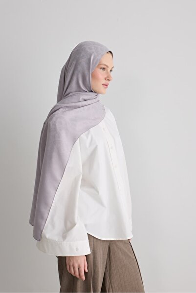 Modakaşmir Damask Pattern Silky Jacquard Shawl