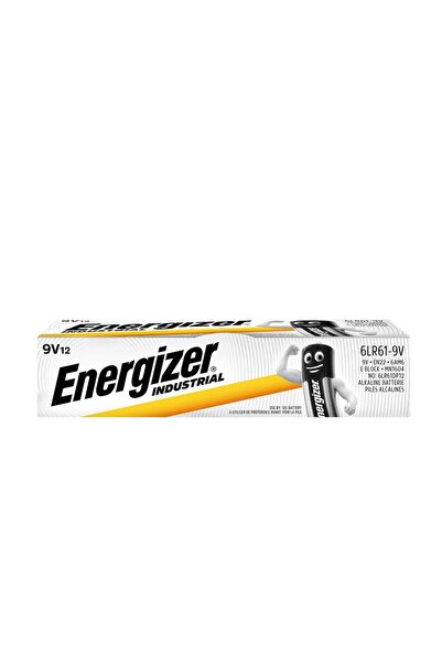 Energizer 12x Baterii alcaline industriale 6LR61/9V