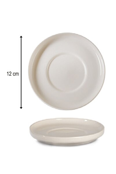 rinart Tld12Ct-Kr Pors. Toledo Heybeli Cay Bardak Tabagi 12cm Cream