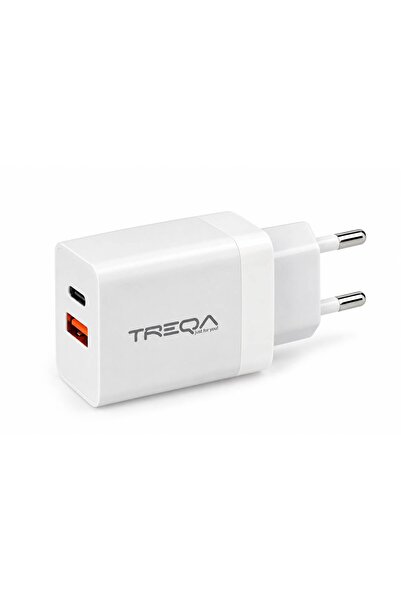 Treqa Φορτιστής ρεύματος, CH‑643, Γρήγορη Φόρτιση 38W, Αντάπτορας με θύρες US...