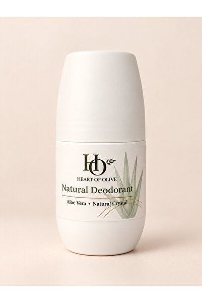 Heart of olive Deodorant Roll-On με Αλόη & Φυσικό Κρύσταλλο – πρεβιοτικά 50 ml