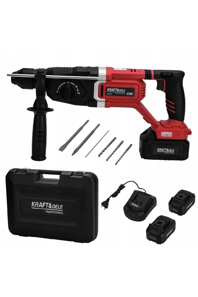 Kraft&dele Cheie de impact fără fir, fără perii, 21V 4.5J, 2 x 4Ah