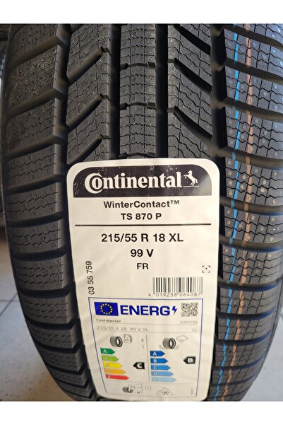 Continental 215/55R18 Winter Contact TS870P 99V XL Kışlık 2026 Üretim*