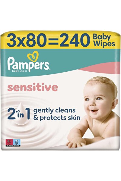Prima Pampers Sensitive Wet Towel 3X80 Pieces
