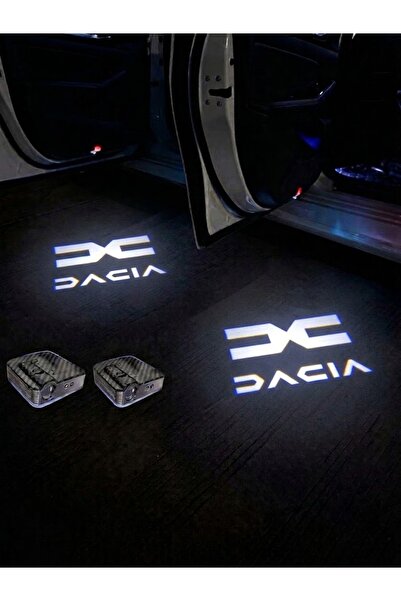Sm Motors DACİA YENİ LOGO Araçlar Için Pilli Yapıştırmalı Kapı Altı Led Logo