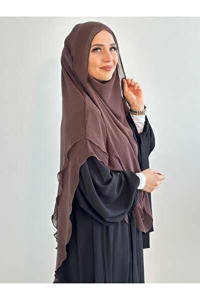 Ns nowascarf Gül Kurusu Gölgelikli Şifon Sufle Khimar