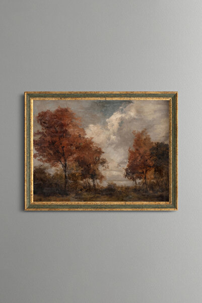 epiqart Autumn Trees Landscape - Vintage Patterned Painting - Fine Model
