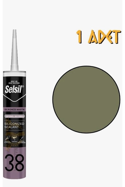 Selsil silikonize mastik bronz şampanya 500 gr