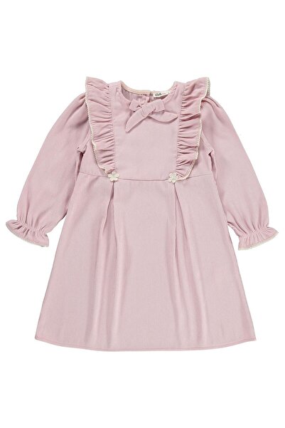 Civil Girls Dress with Bow for 6-9 Years Old - Pink