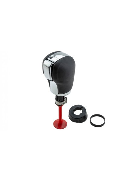 DELUXETUNING Nuca schimbator auto imitatie de piele neagra compatibil cu VW G...