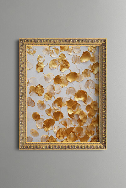 epiqart Spilled Gold Ginkgo Leaves - Vintage Patterned Painting - Fine Model