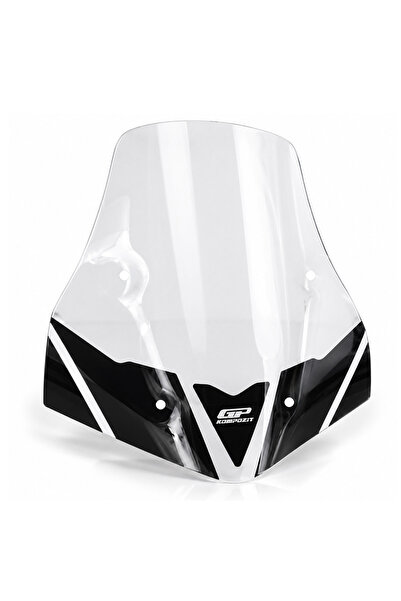 GP KOMPOZİT Honda SH 125i / 150i / 350i 2020-2026 Uyumlu Baskılı Ön Cam Şeffaf 65 cm