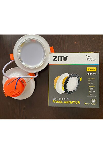 led panel armatür spot 5 watt 450 lümen 3000k gün ışığı (2'li paket)