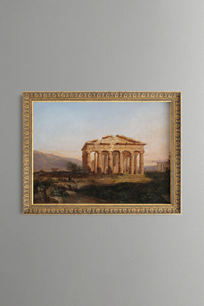 epiqart Antique Temple Scenery - Vintage Patterned Painting - Fine Model