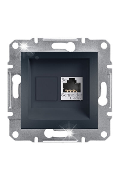 Schneider Electric Priză de calculator RJ45 Schneider Asfora Antracit