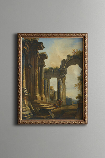 epiqart Antique Pillars and Arches - Vintage Patterned Table - Fine Model