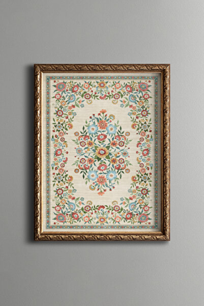 epiqart Traditional Floral Pattern - Vintage Patterned Painting - Fine Model