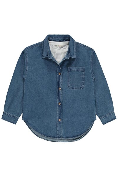Civil Girls Denim Shirt for Ages 10-13 - Blue