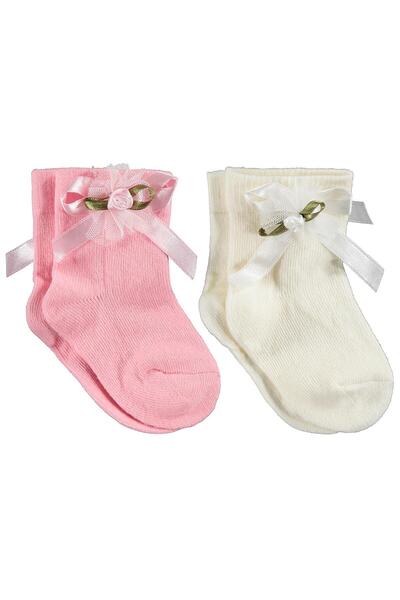 Civil Baby Curly 2-Piece 6-Piece Baby Girl Sock Set with Rose Accessories