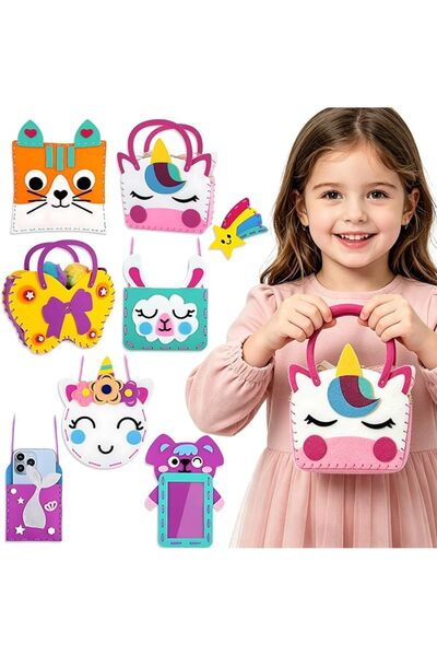 GENERAL Andanna Kids Sewing Kit for Beginners Ages 5-8, 8PCS Learn to Sew Cra...