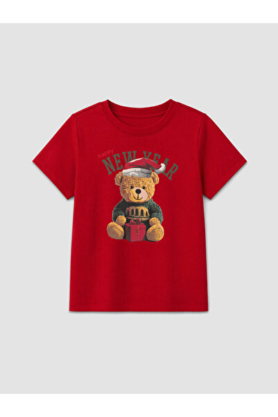 LC Waikiki Tricou pentru băieți cu tematică de Anul Nou