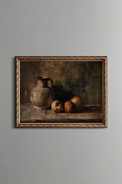 epiqart Apples by the Pitcher - Vintage Patterned Painting - Fine Model