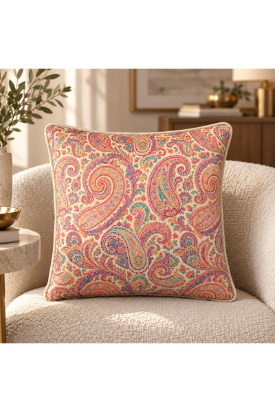 Fabricland Şal-121 Velvet Cushion Cover 43X43 cm Decorative Sofa Pillow Cover...