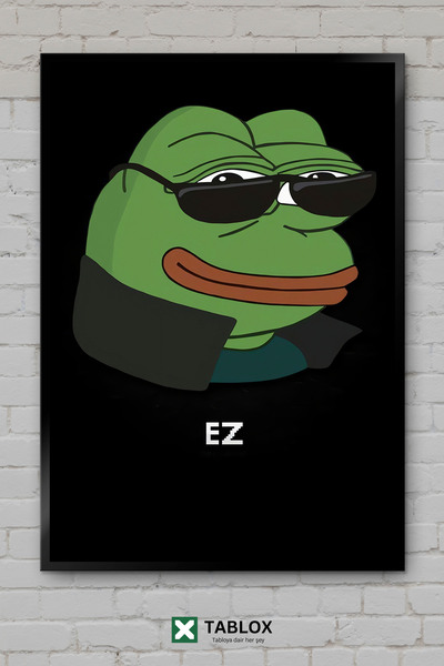 tablomaxtbx Ovo je lako, pobedio sam, citat igrača, smešan poster, uokvirena ...