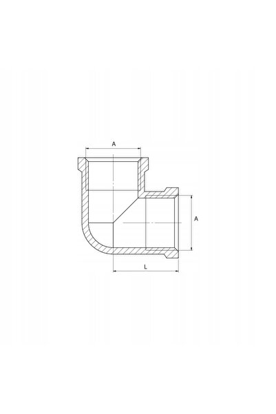 DIAMOND KOLANO KOLANKO Cuplaj din alamă 2 " DN50 GW Filet interior Rezistent