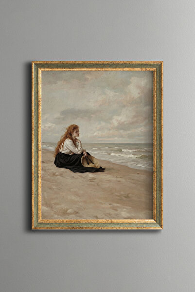 epiqart By the Sea - Vintage Patterned Painting - Fine Model