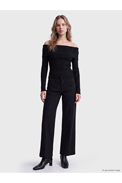 LC Waikiki Γυναικεία τζιν σε γραμμή culotte