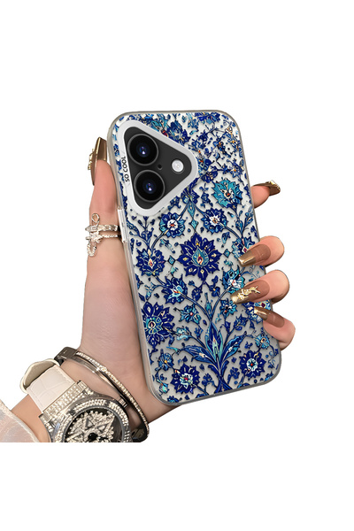 Hontinga حافظة هاتف من السيليكون متوافقة مع iPhone 16، حافظة خلفية صلبة بنمط ...