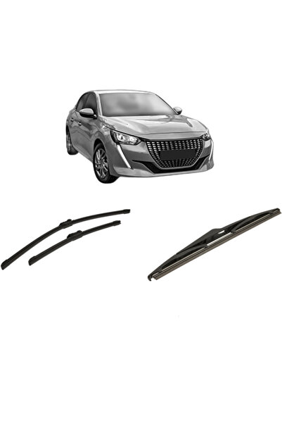 Bosch Σετ 3 υαλοκαθαριστήρων PEUGEOT 208 II (UB_, UP_, UW_, UJ_) 2019-2023, γ...