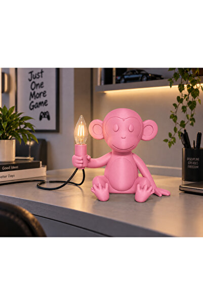 3dlab Moko Maymun Dekoratif Masa Lambası