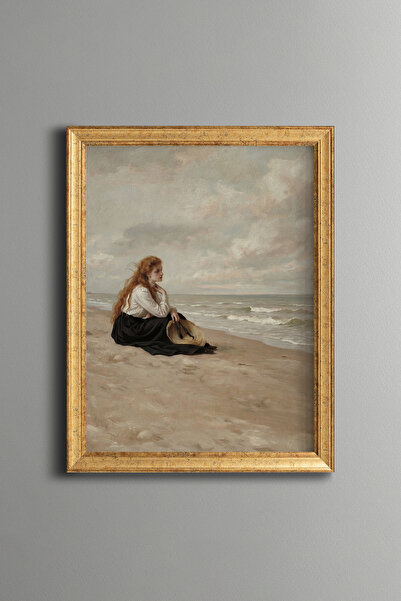 epiqart By the Sea - Vintage Patterned Painting - Fine Model