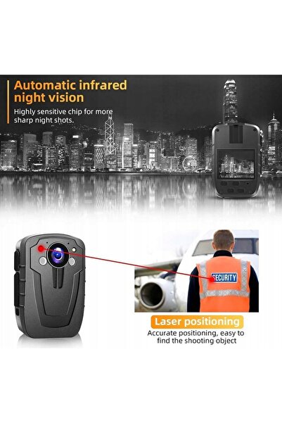 NO BRAND Cameră tactică impermeabilă cu mod de noapte CAMMHD 1296P HD 32